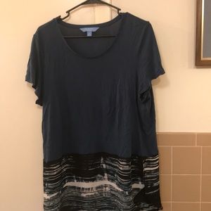 Simply Vera short sleeve Teal XL Blouse